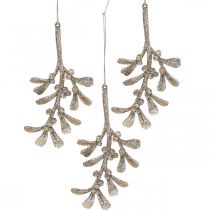 Deco mistletoe pendant, Christmas tree decoration 16.5cm