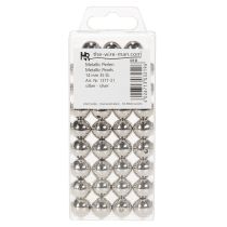 Product Decorative beads, silver metallic, 14mm, 35 pieces