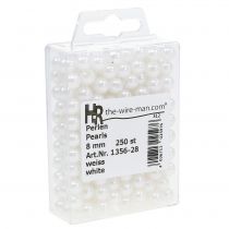 Product Decorative Beads White Ø8mm 250 pcs