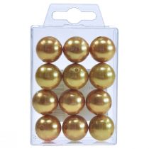 Product Decorative Beads Ø2cm Gold 12 Pcs