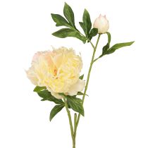 Product Yellow Peonies Artificial Flowers with Blossom 64cm 2pcs