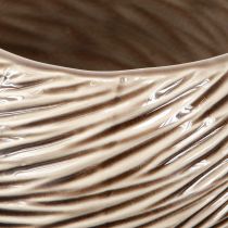 Product Decorative Bowl Flowerpot Ceramic Beige Brown Ø15cm 2pcs