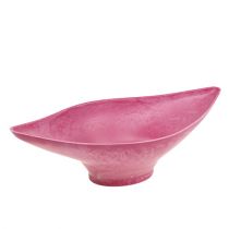 Decorative bowl pink 34cm x 17.5cm H10cm, 1p