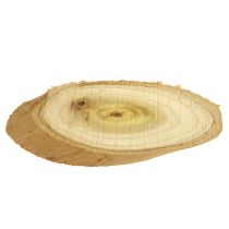 Decorative slices made of wood oval 9-12cm 500g