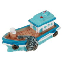 Product Decorative boat blue red maritime table decoration 5 cm 8 pieces