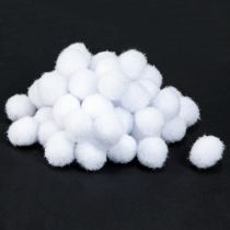 Product Decorative Snowball Mini Ø2cm White Snow Globes 320 pcs 4 Bags