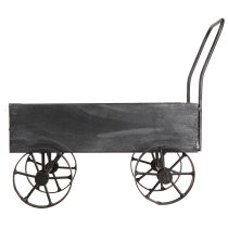 Product Decorative Wheelbarrow Planter Metal Anthracite L30cm