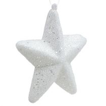 Decorative star white to hang 20cm