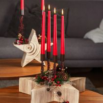 Product Decorative star made of wood Paulownia wooden star for standing 20cm