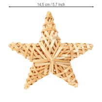 Product Decorative rattan stars for Christmas, 14.5cm, set of 3