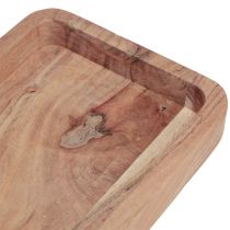 Product Decorative tray oblong acacia wood wooden tray natural 40×15cm