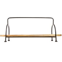 Product Decorative tray elongated oval wooden tray with handle 70cm