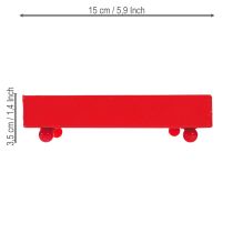 Product Decorative tray square red metal tray 15×15cm 2pcs