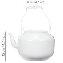 Product Decorative metal teapot with vintage look for flower arrangements