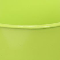 Product Decorative tea cup metal with plate light green Ø12 H10cm 8 pcs