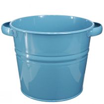 Product Decorative pot flower pot metal in blue 31cmx26cmx21.5cm