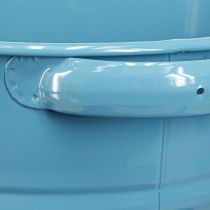 Product Decorative pot flower pot metal in blue 31cmx26cmx21.5cm