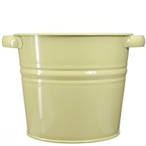 Product Decorative Pot Metal Green-Yellow Flower Pot 31x26x21.5cm