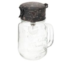 Product Decorative drinking glass with LED lamp Ø8cm H16cm