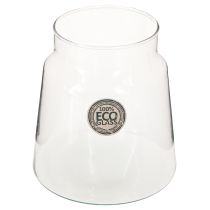 Product Decorative vase glass flower vase transparent Ø14cm H15cm