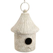 Product Decorative birdhouse metal hanging decoration in antique Ø15cm H21cm