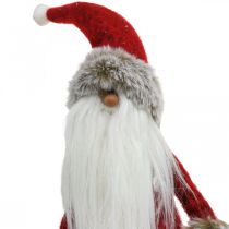 Product Decoration Santa Claus standing Decoration figure Santa Claus Red H41cm