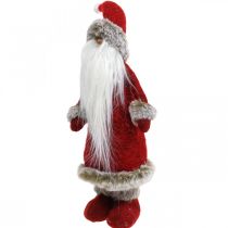 Product Decoration Santa Claus standing Decoration figure Santa Claus Red H41cm