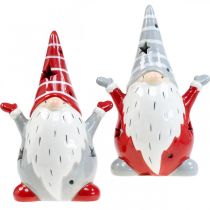 Deco Gnome Tea Light Holder Christmas H18cm 2pcs