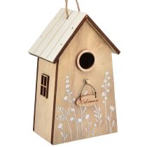 Product Decoration for hanging birdhouse white natural 14.5cm 2 pcs