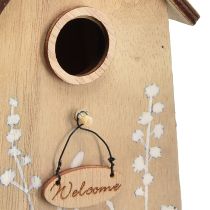 Product Decoration for hanging birdhouse white natural 14.5cm 2 pcs
