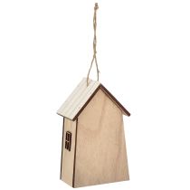 Product Decoration for hanging birdhouse white natural 14.5cm 2 pcs