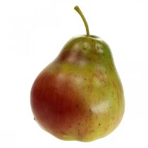 Deco pear green red, deco fruit, food dummy 11cm