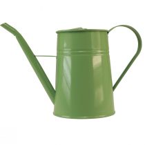 Product Vintage metal indoor watering can, mint green, 1.7L; decorative vase, retro design, H23cm