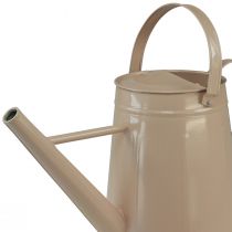 Product Metal decorative watering can, sand-colored vintage design, for plants &amp; dried flowers, 50×22.5×39cm