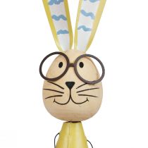 Product Decoration Rabbit with Glasses Easter Decoration Wood Metal Easter Bunny 29cm 2 Pcs