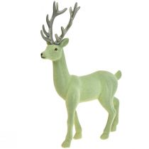 Product Decorative deer reindeer Christmas figure green gray H37cm