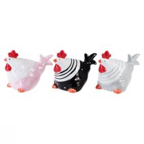 Product Decorative chickens Easter decoration figures hen 8.5cm 3pcs