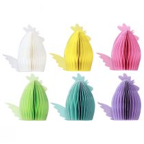 Product Decorative chickens made of honeycomb paper 11×6m5×12cm 6pcs