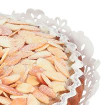Product Decorative almond cake for shop windows & bakeries, deceptively realistic, fake cake, 19cm