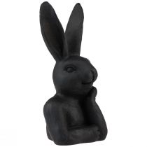 Product Decorative Easter Bunny Black Bunny Bust Easter Decoration 22.5cm
