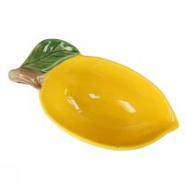 Product Decorative lemon bowl ceramic lemon bowl yellow 17×8cm