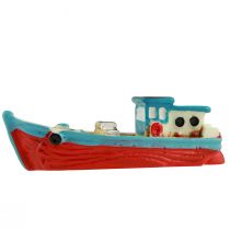 Product Decorative boat boat blue red maritime table decoration 5cm 8pcs