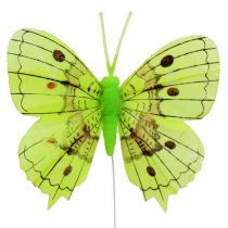 Product Decorative butterflies green 8cm 6pcs