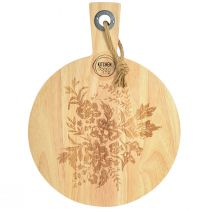 Product Decorative cutting board round mango wood serving board wood Ø26cm