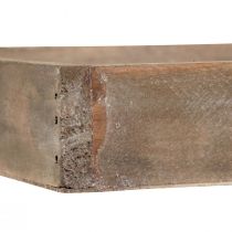 Product Decorative tray square wooden tray natural 20×20×3.5cm 2pcs