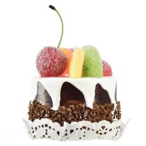 Product Decorative tartlets with fruit, artificial cake replicas, window display decoration, set of 2 pieces Ø8cm
