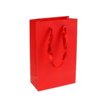 Deco bag for gift red 12cm x19cm 1pc
