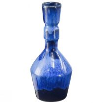Product Decorative Vase Ceramic Blue Green Brown Ø8cm H18.5cm 3pcs
