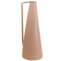 Product Metal floor vase, salmon design with handle - Conical, 20x19x48cm, for dried and artificial flowers.