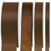 Gift and decoration ribbon brown 50m